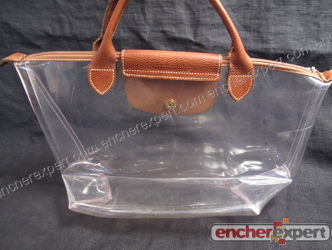 Sac a main longchamp cabas plastique transparent Authenticit