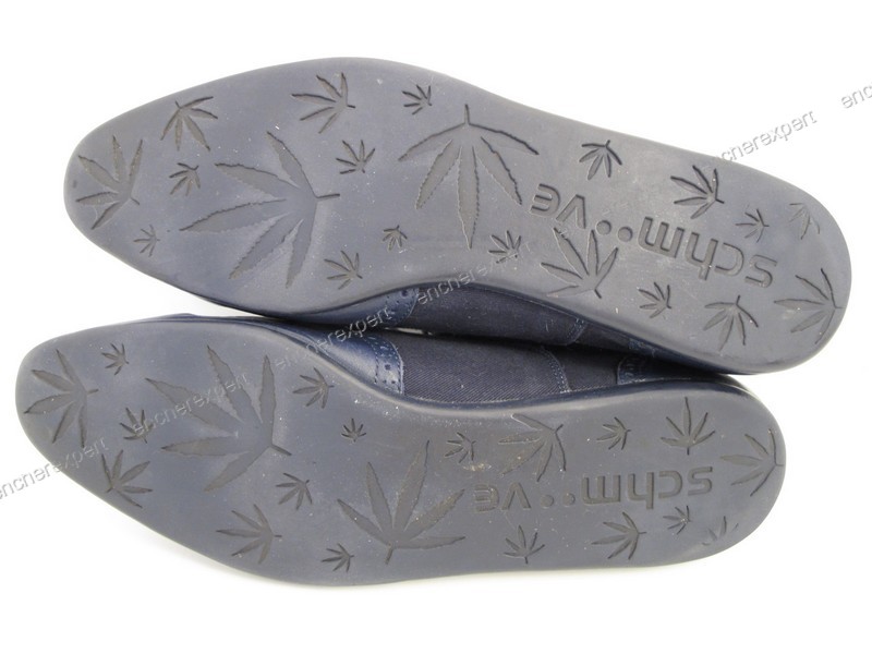 Chaussures schmoove baskets 44 en toile jean cuir Authenticit