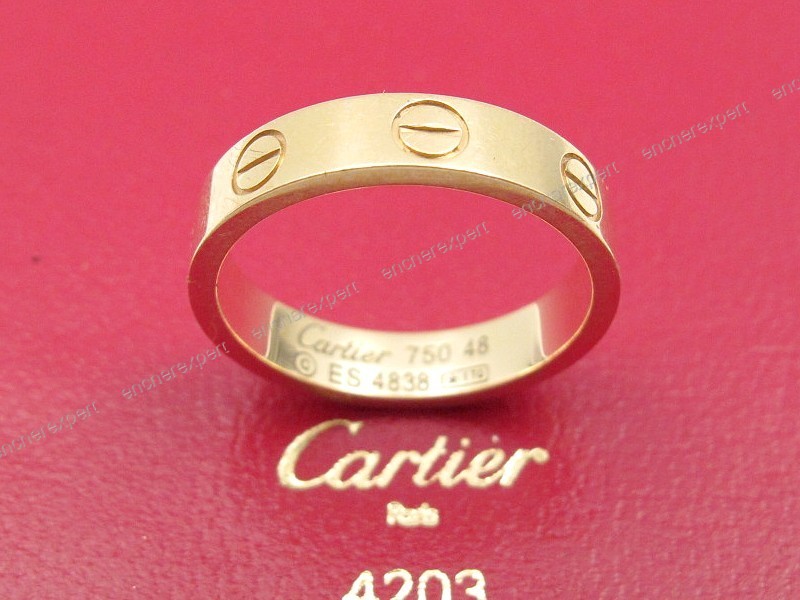 Bague cartier alliance love 48 or jaune 