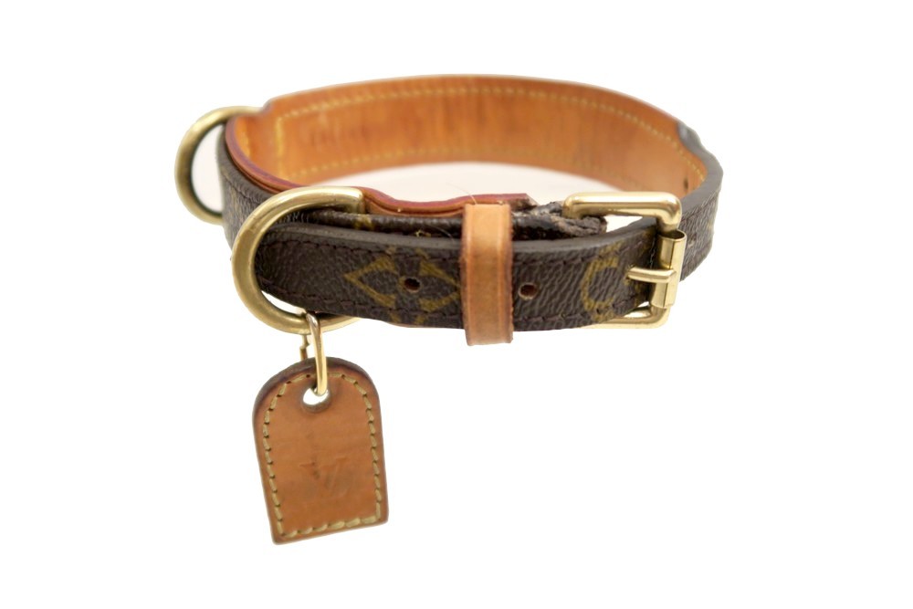 Louis Vuitton, Dog, Louis Vuitton Collier Chien Baxter Gently Used