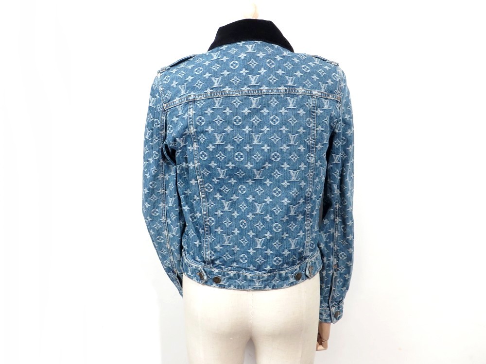 Veste en jean LOUIS VUITTON 38 m monogram coton - Authenticité