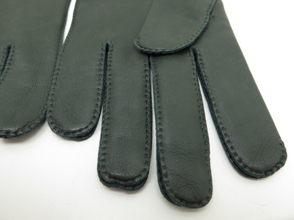 Neuf gants HERMES t 9 nervures droites en cuir - Authenticité garantie