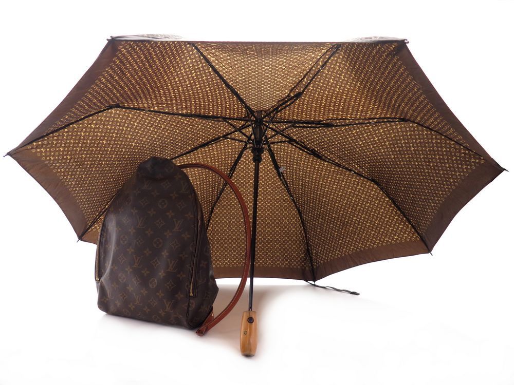 Louis Vuitton Louis Vuitton Parasol Parapluie Black Monogram Cotton