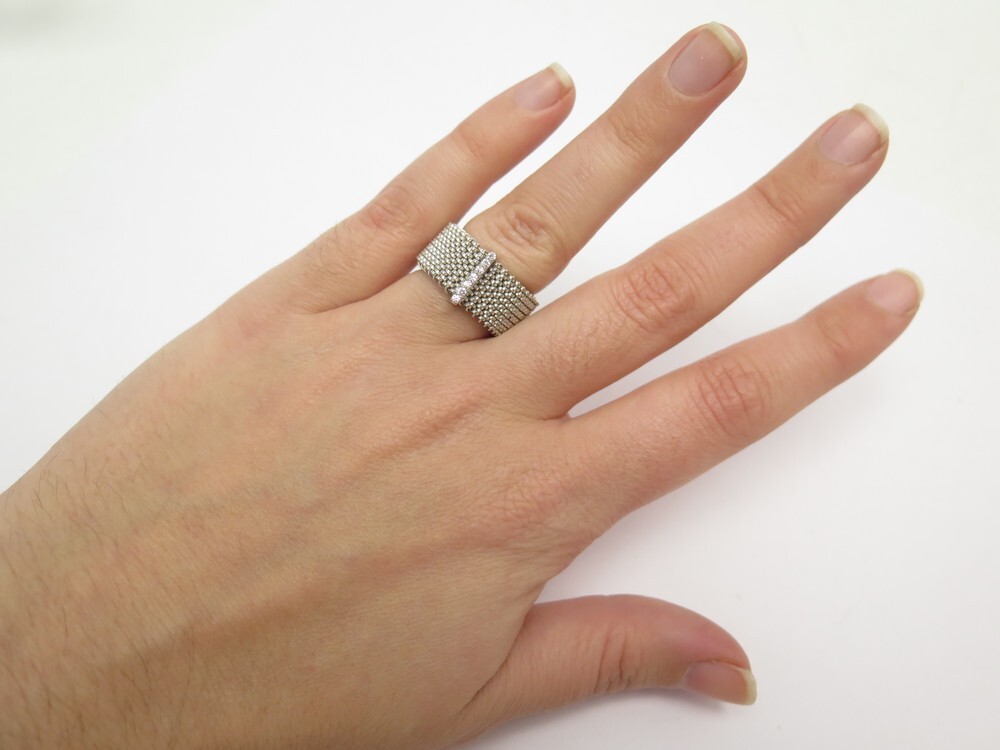 Bague mauboussin moi non plus t54 acier lien or Authenticite garantie Visible en boutique