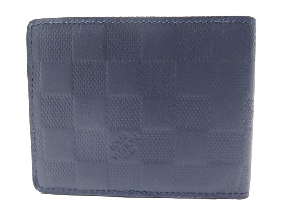 Louis Vuitton Mens Slender Wallet Damier Infiniti Leather N63263