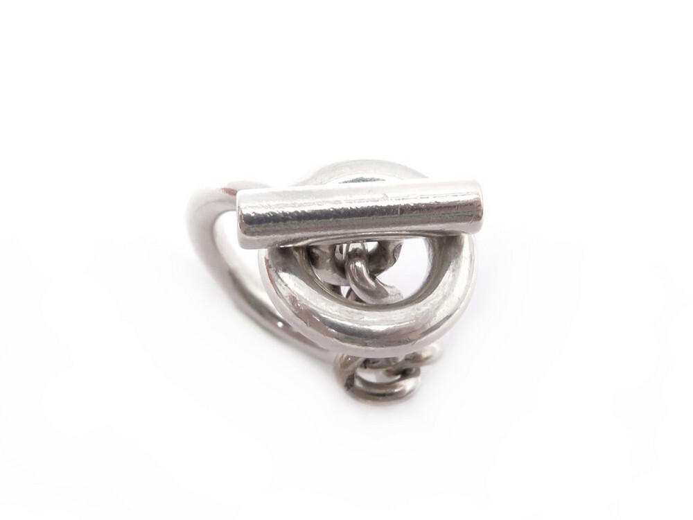Bague HERMES croisette mm taille 50 argent 925 Authenticit