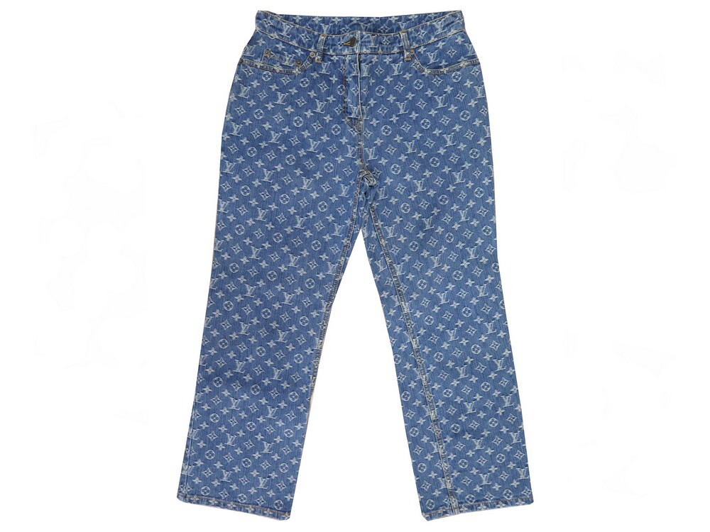 Supreme x Louis Vuitton Jacquard Denim 5-Pocket Monogram Jeans